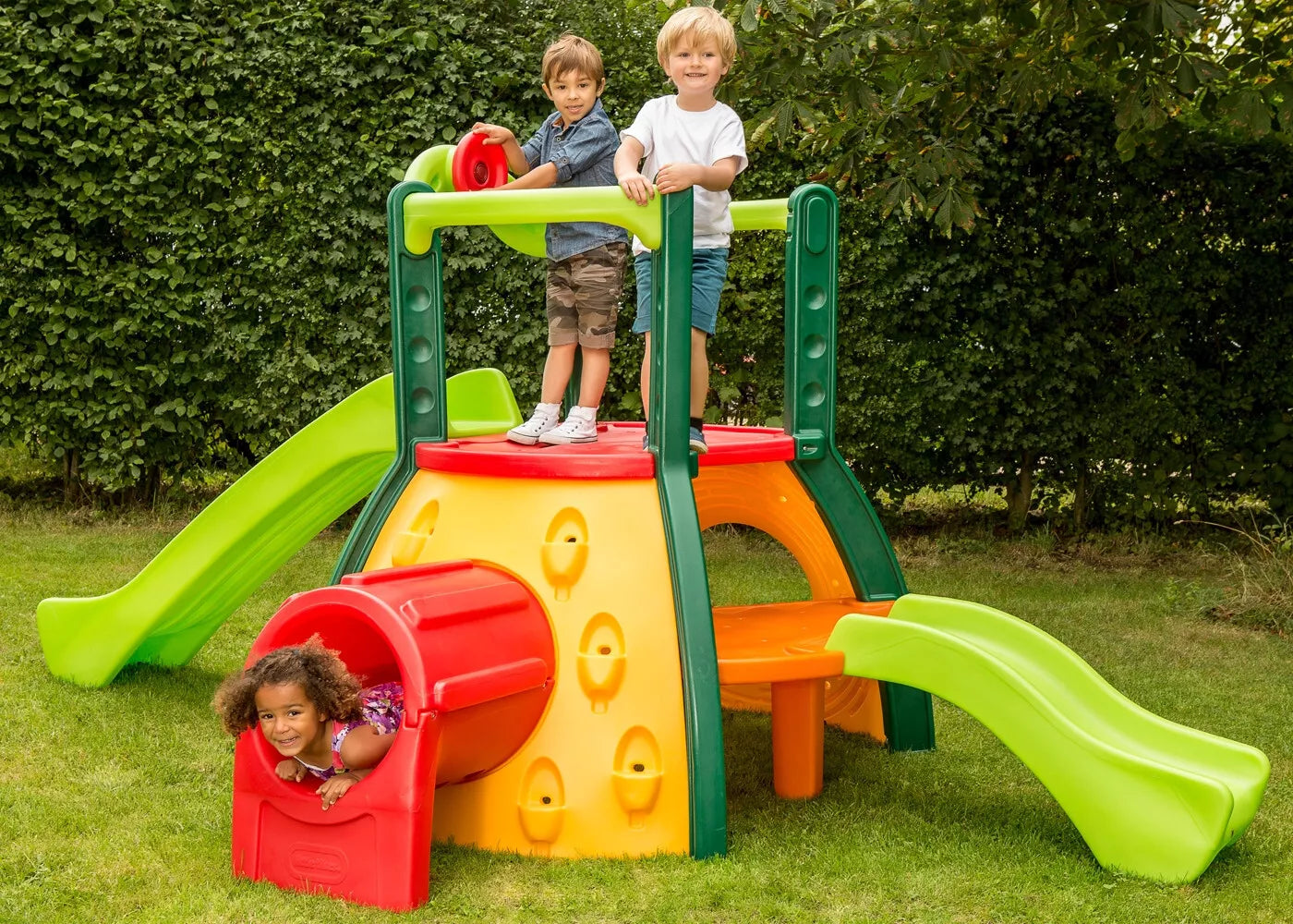Little Tikes „Super Monkey Grove“ žaidimų aikštelė su čiuožykla