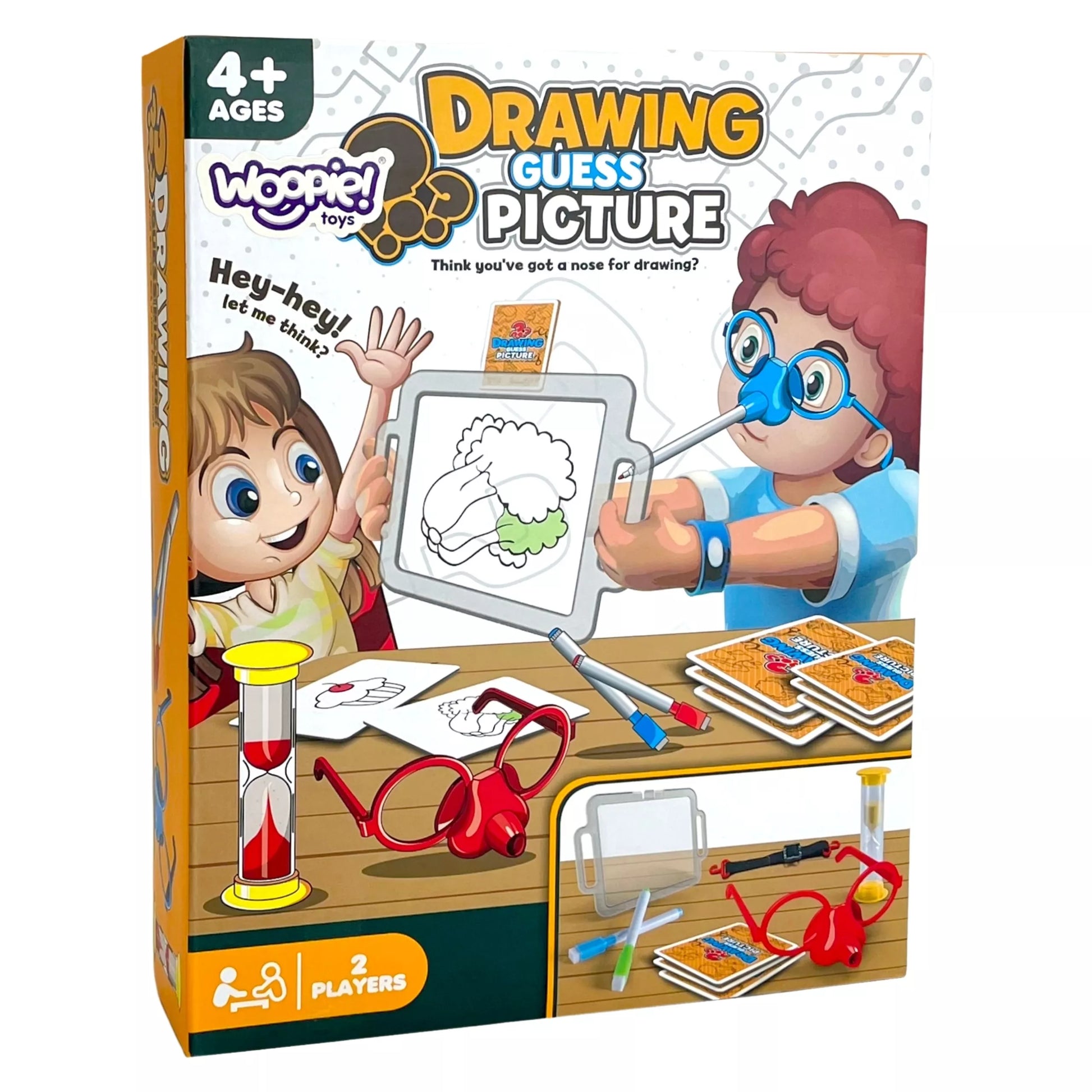 WOOPIE šarados žaidimas „Nupiešk ir atspėk paveikslėlį“ piešimas nosimi