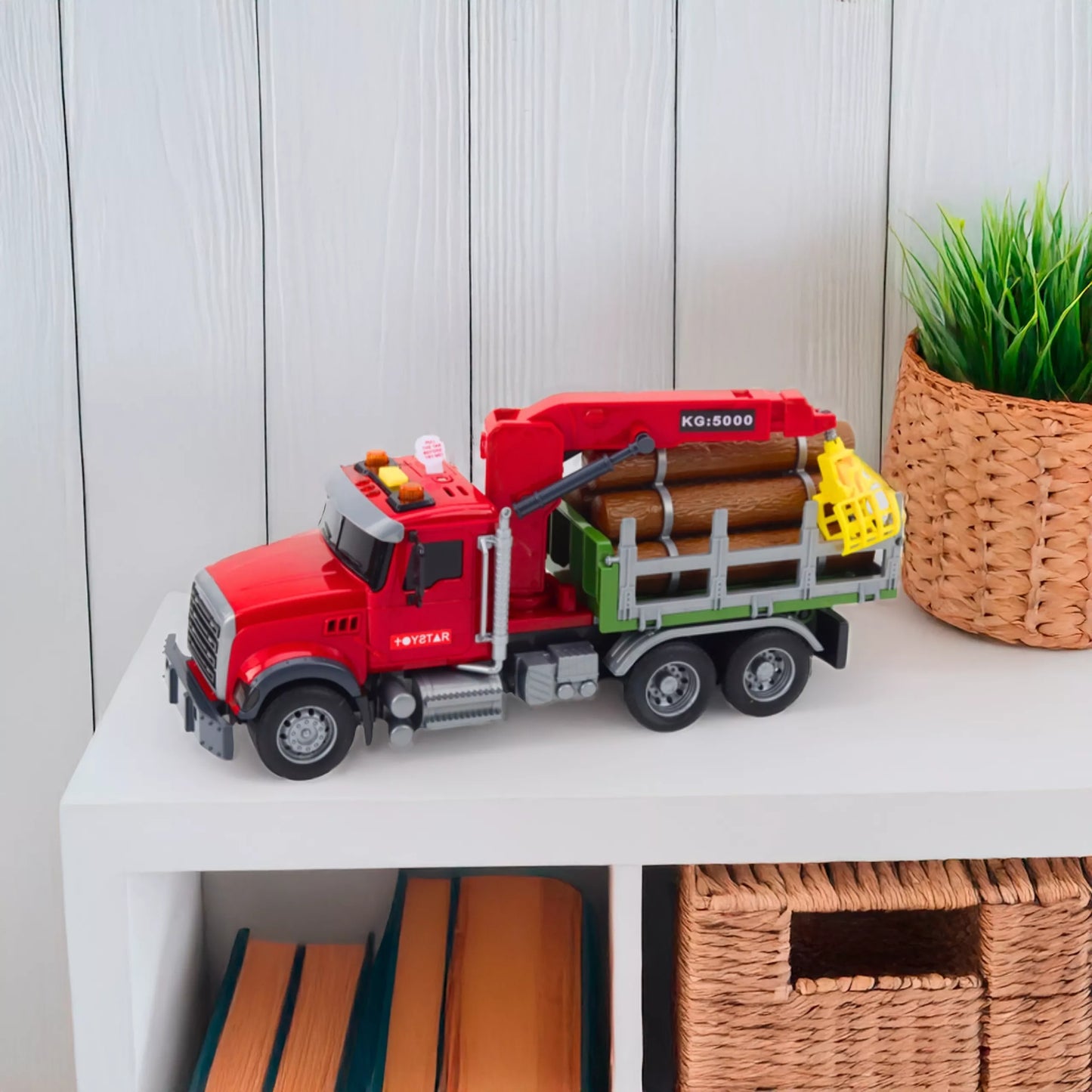 WOOPIE Sunkvežimis su judančiu kranu mediniam šviesos garsui 1:14