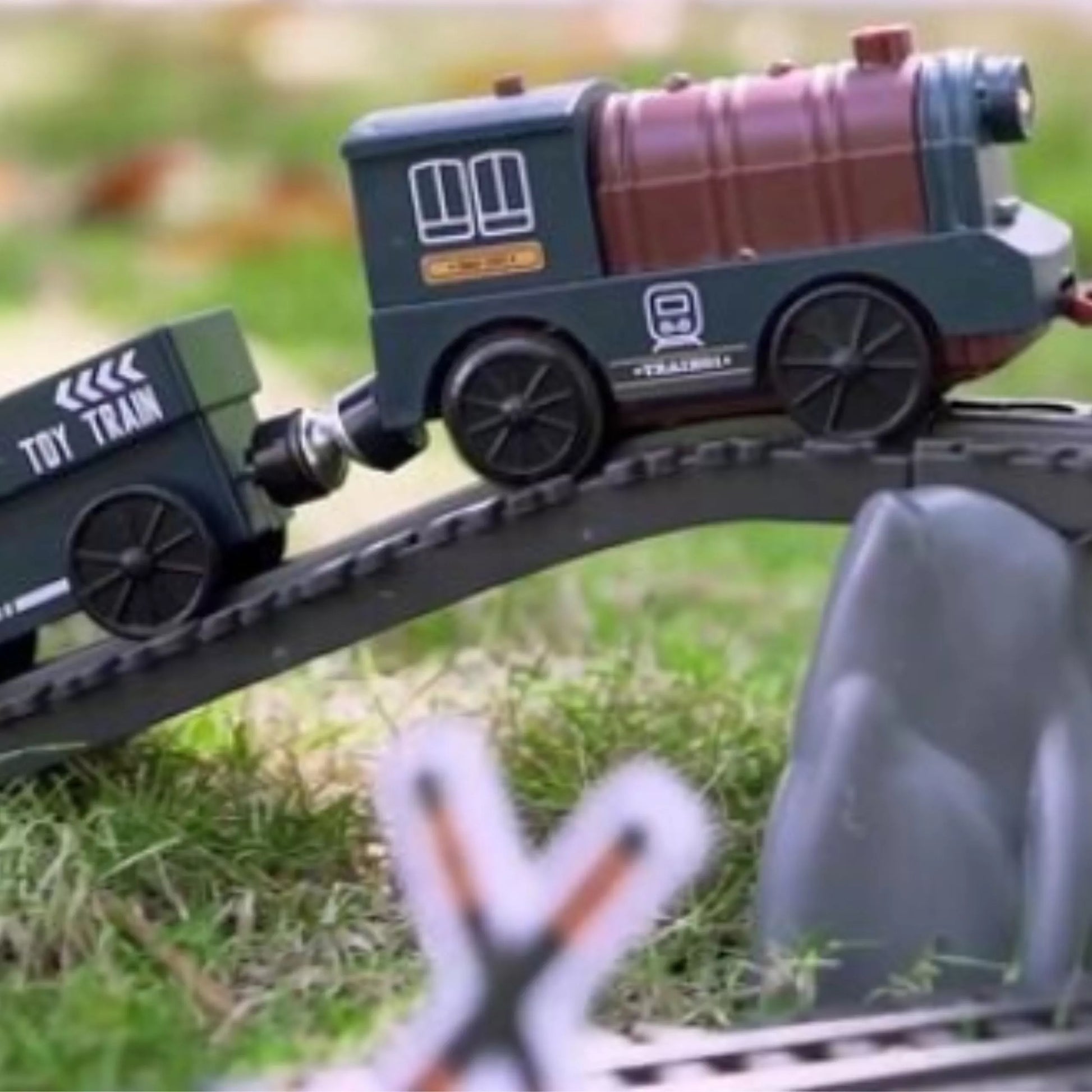 WOOPIE elektrinio geležinkelio krovininio lokomotyvų bėgių kelias XXL 90 vnt.