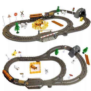 OOPIE elektrinis geležinkelio lokomotyvas Retro Farma Tor XL 66 vnt.