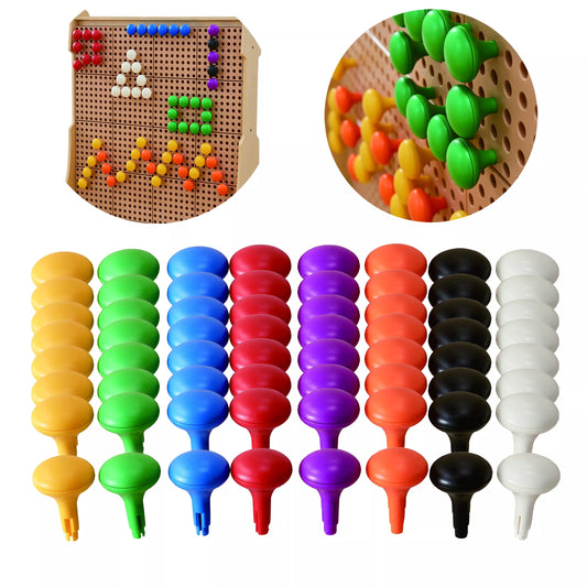 MASTERKIDZ spalvingi dideli kaiščiai STEM lentai, 64 vnt. – 8 spalvos