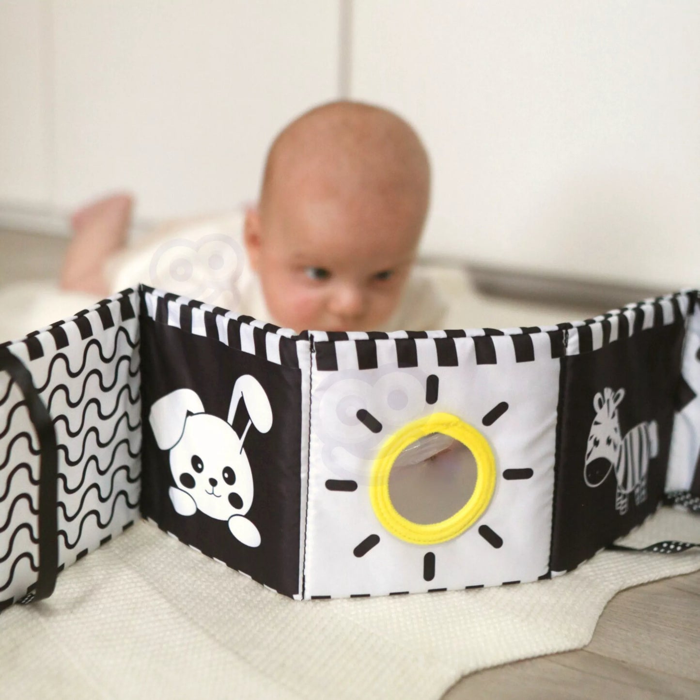 WOOPIE GREEN Box XXL Montessori Box Educational 7in1 Sensorinė 0-2 mėn.