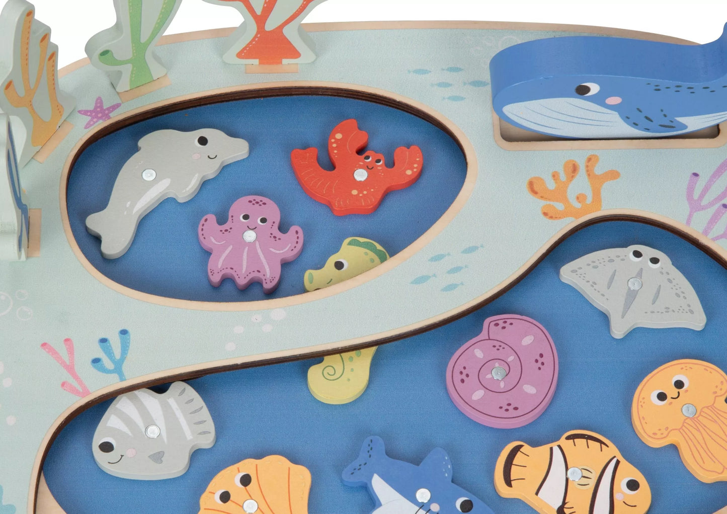 TOOKY TOY Pagauk žuvį Montessori dėlionė įgūdžių žaidimas