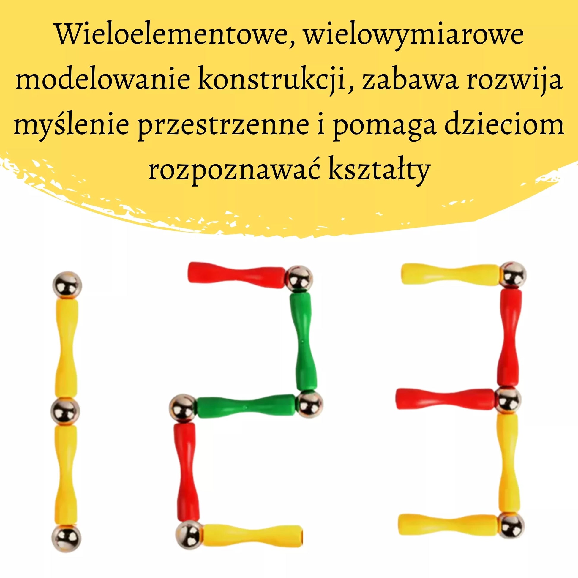 WOOPIE magnetiniai statybiniai blokai 3D mokomasis rinkinys Kulodrom rutulinis takelis 113 vnt.