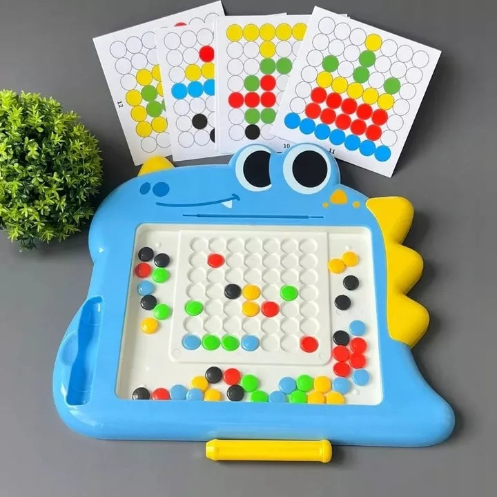 WOOPIE magnetinė lenta vaikams Montessori MagPad dinozauras