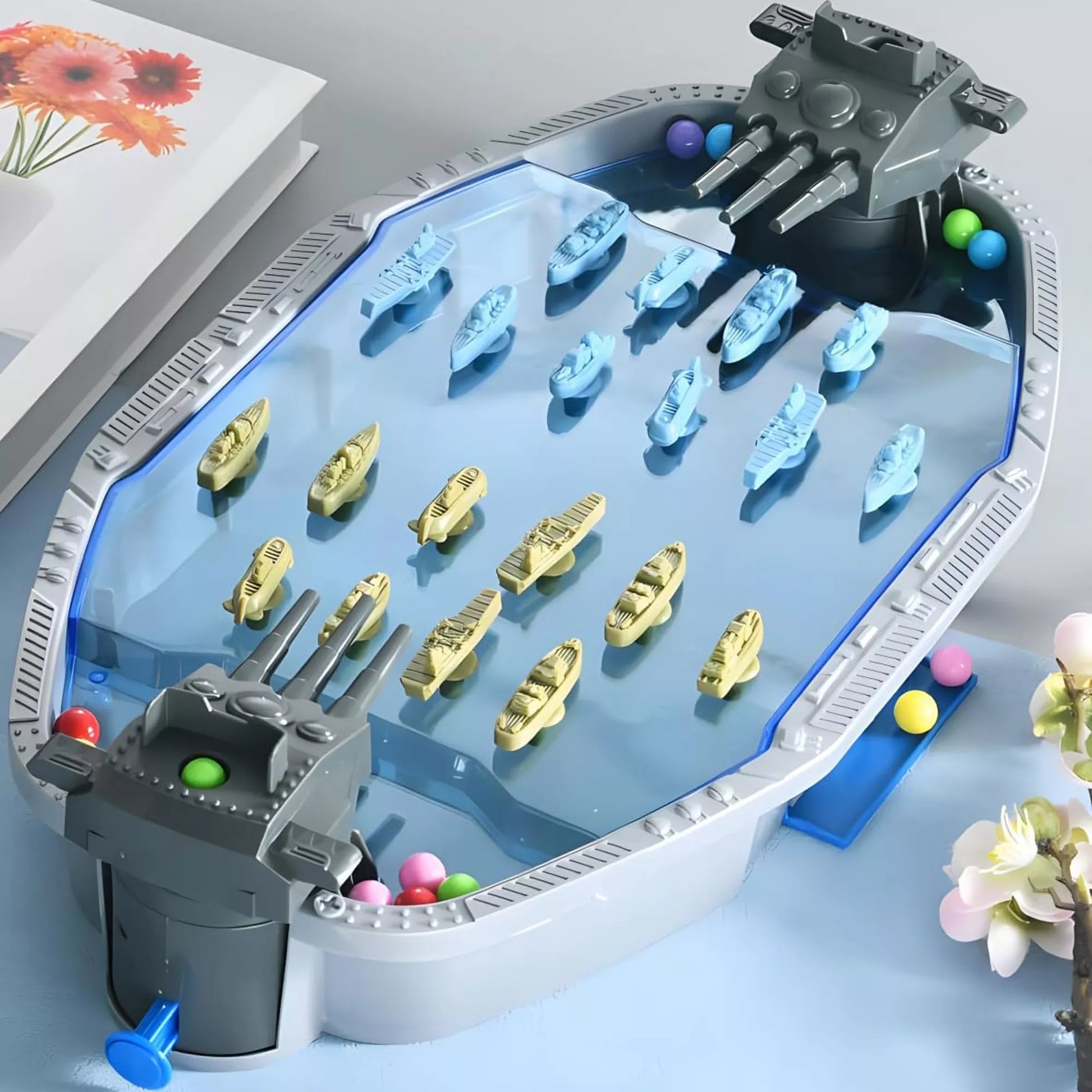 WOOPIE arkadinis žaidimas „Karinio jūrų laivyno mūšis“ 3D laivų kamuoliukų paleidėjas