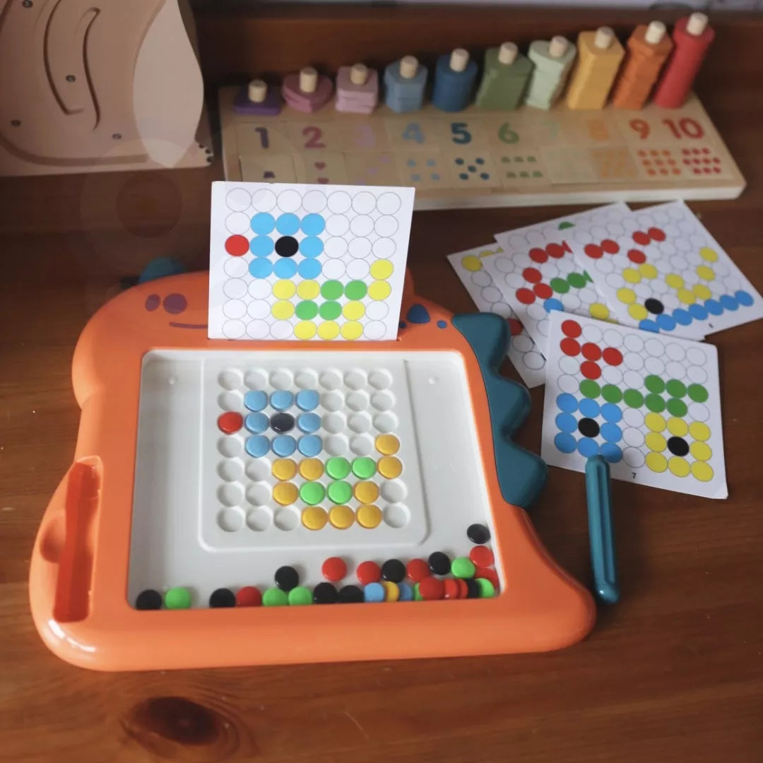 WOOPIE magnetinė lenta vaikams Montessori MagPad dinozauras