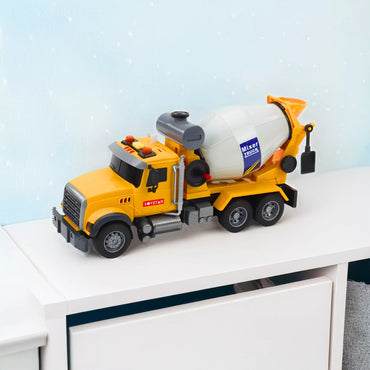 WOOPIE Sunkvežimis Betono maišytuvas Rotary Būgnas Šviesos Skamba Geltona