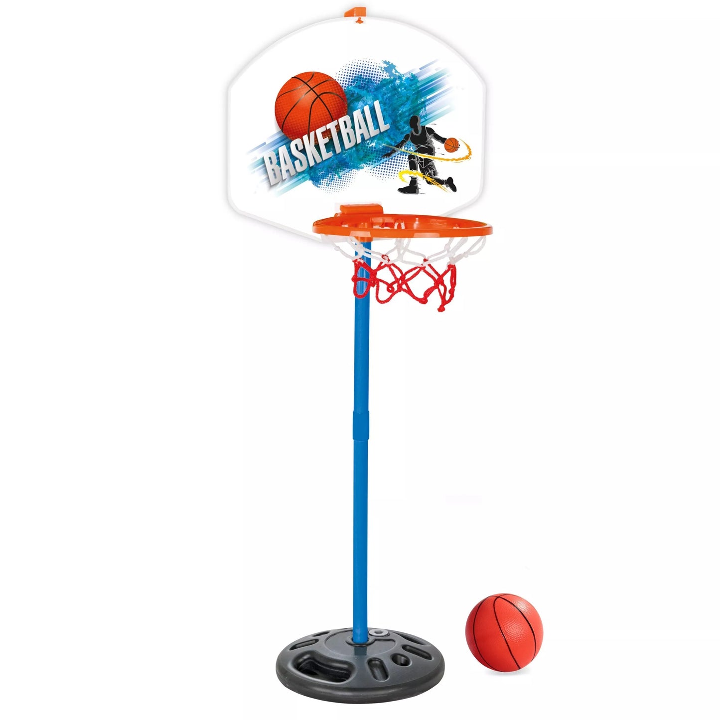 WOOPIE klasikinis krepšinio rinkinys 117 cm + kamuolys