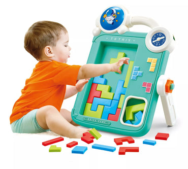 WOOPIE dvipusė piešimo lenta Tetris žaidimas 2in1 oranžinė