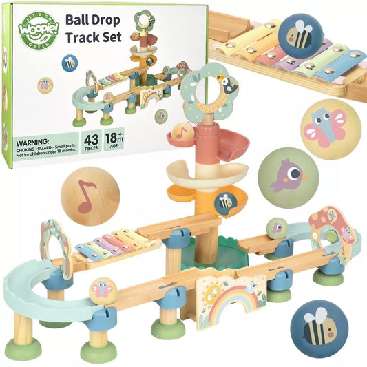 WOOPIE GREEN medinis rutulinis takelis su garso efektais