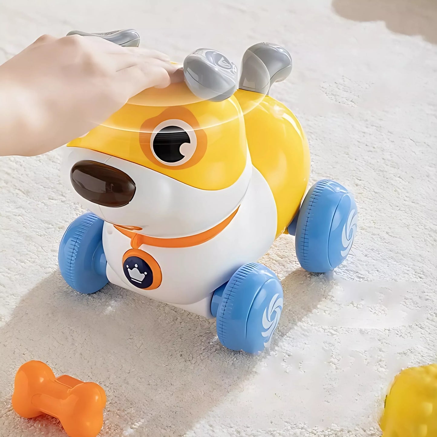 WOOPIE interaktyvus 2 viename šunų stūmiklis lojantis 360°, 6 m+