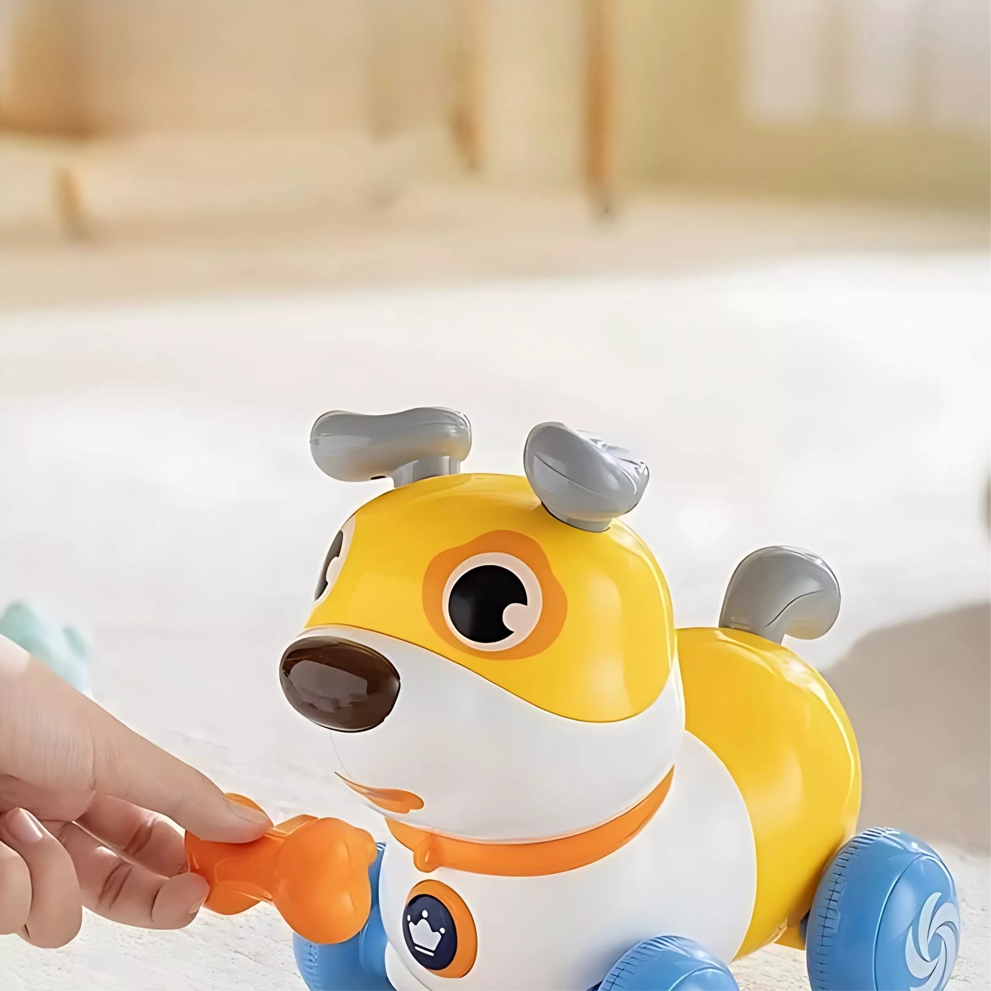 WOOPIE interaktyvus 2 viename šunų stūmiklis lojantis 360°, 6 m+