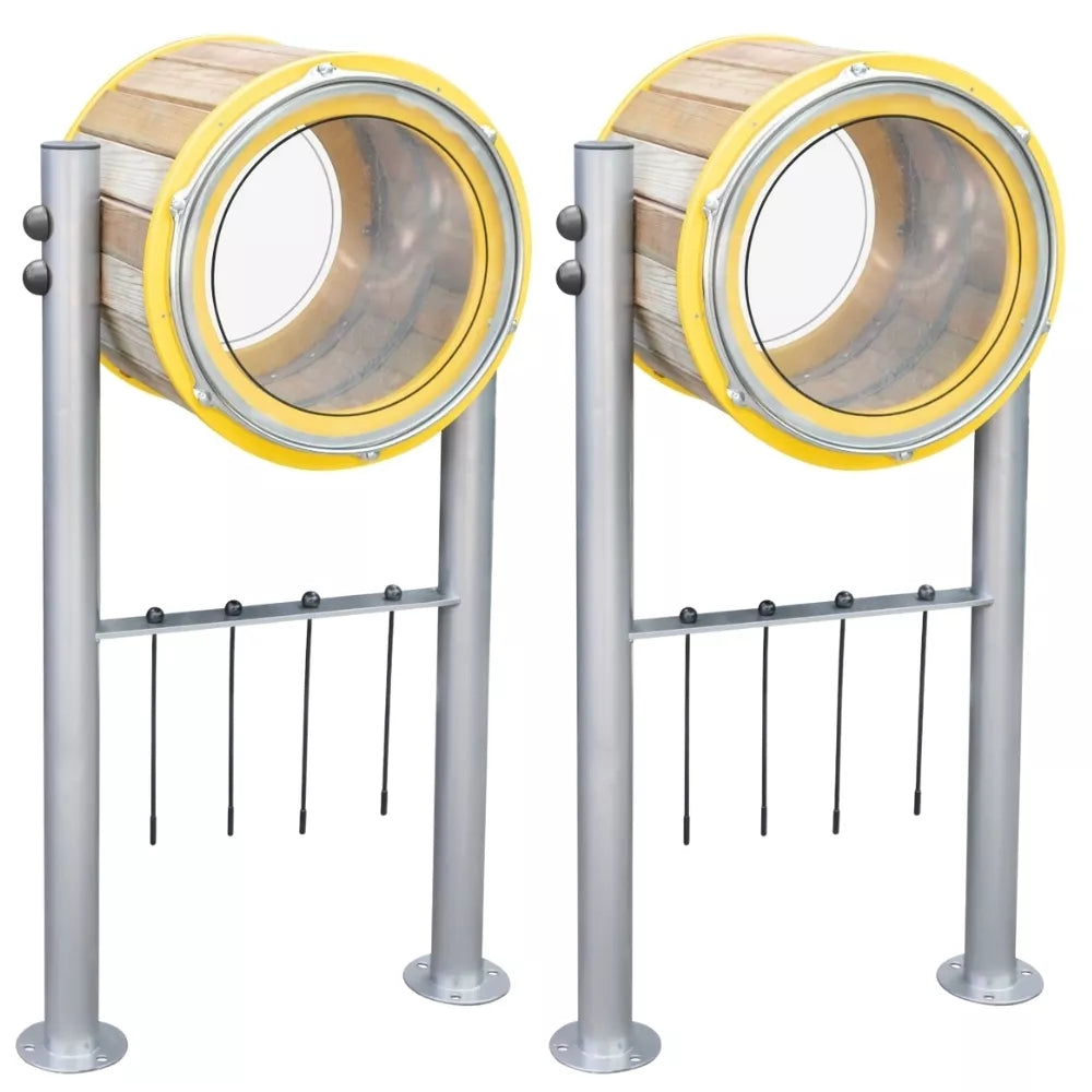 Classic World EDU mediniai lauko būgnai 2 vnt. su lazdelėmis