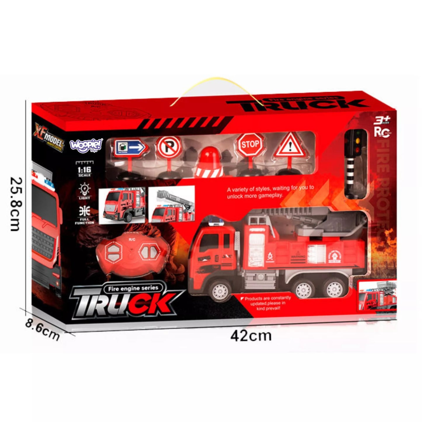 WOOPIE nuotolinio valdymo gaisrinės mašinos keltuvas