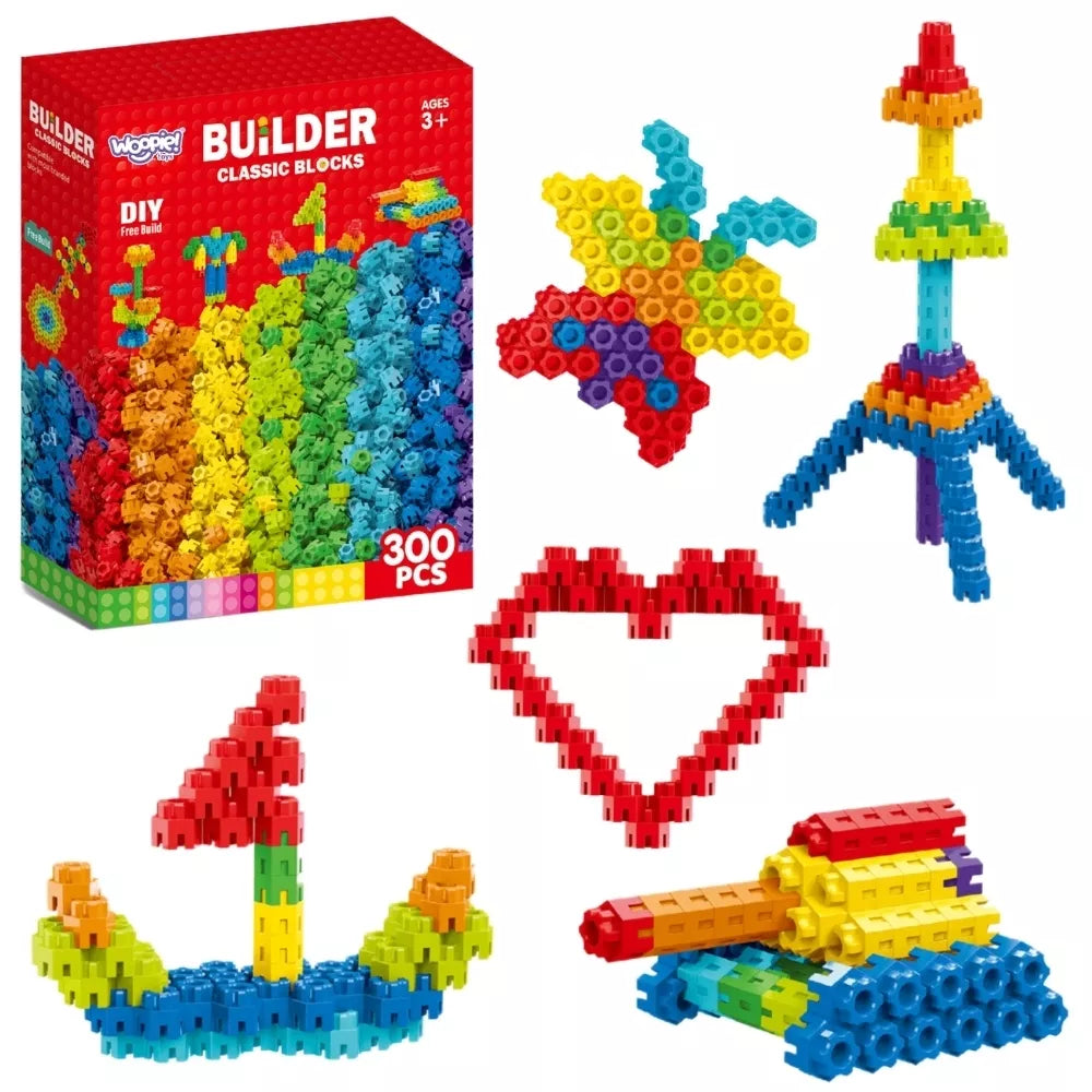 WOOPIE kūrybiniai konstruktoriaus kaladėlės 300 vnt.