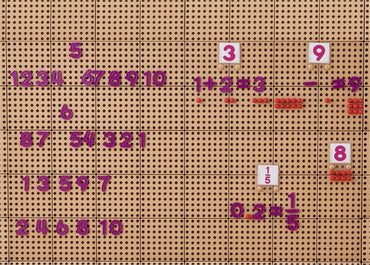 MASTERKIDZ skaičių ir simbolių rinkinys STEM sieninėms plokštėms mokytis skaičiavimo ir matematikos, 82 vnt.