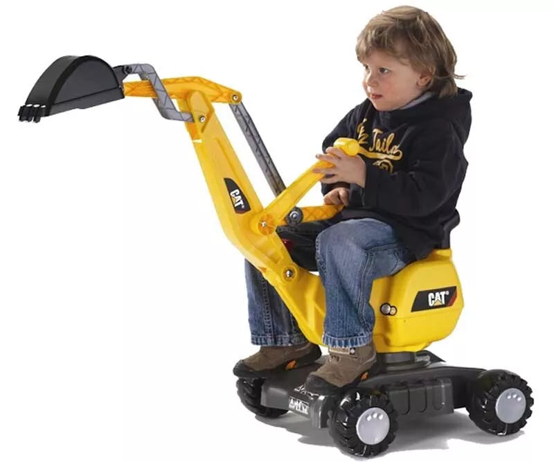 Rolly Žaislai RollyDigger CAT – Ekskavatorius Rotary Ride Geltona