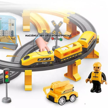 WOOPIE elektrinių geležinkelių lokomotyvų statybos komandos rinkinys 92vnt