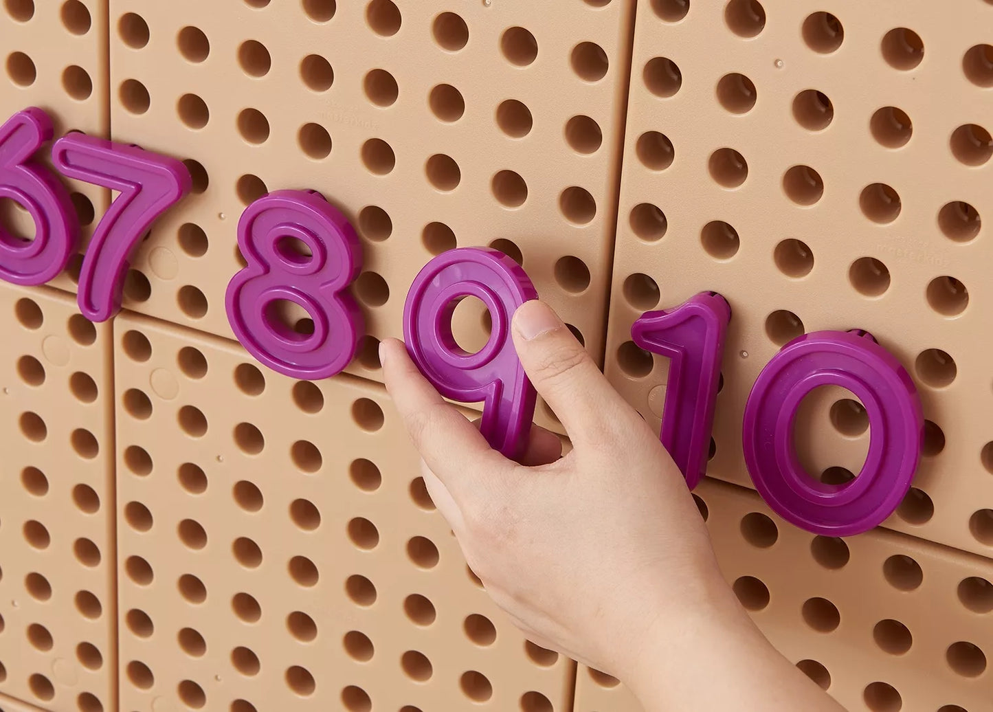 MASTERKIDZ skaičių ir simbolių rinkinys STEM sieninėms plokštėms mokytis skaičiavimo ir matematikos, 82 vnt.