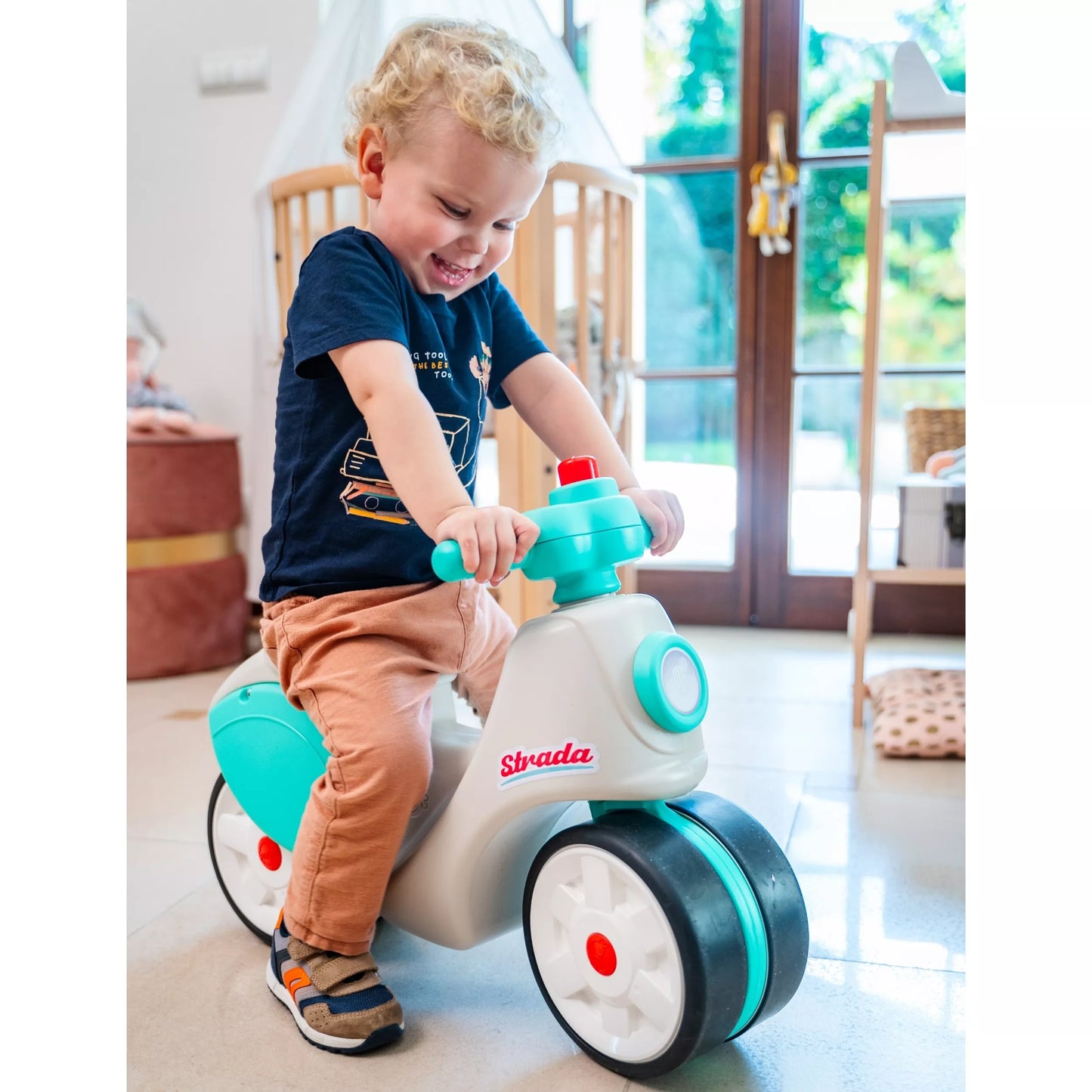 FALK Ride Scooter Strada Retro Quiet padangos nuo 1 metų