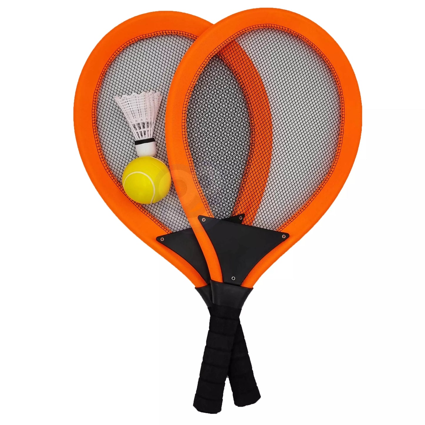 WOOPIE didelių vaikiškų badmintono rakečių rinkinys + plunksninė