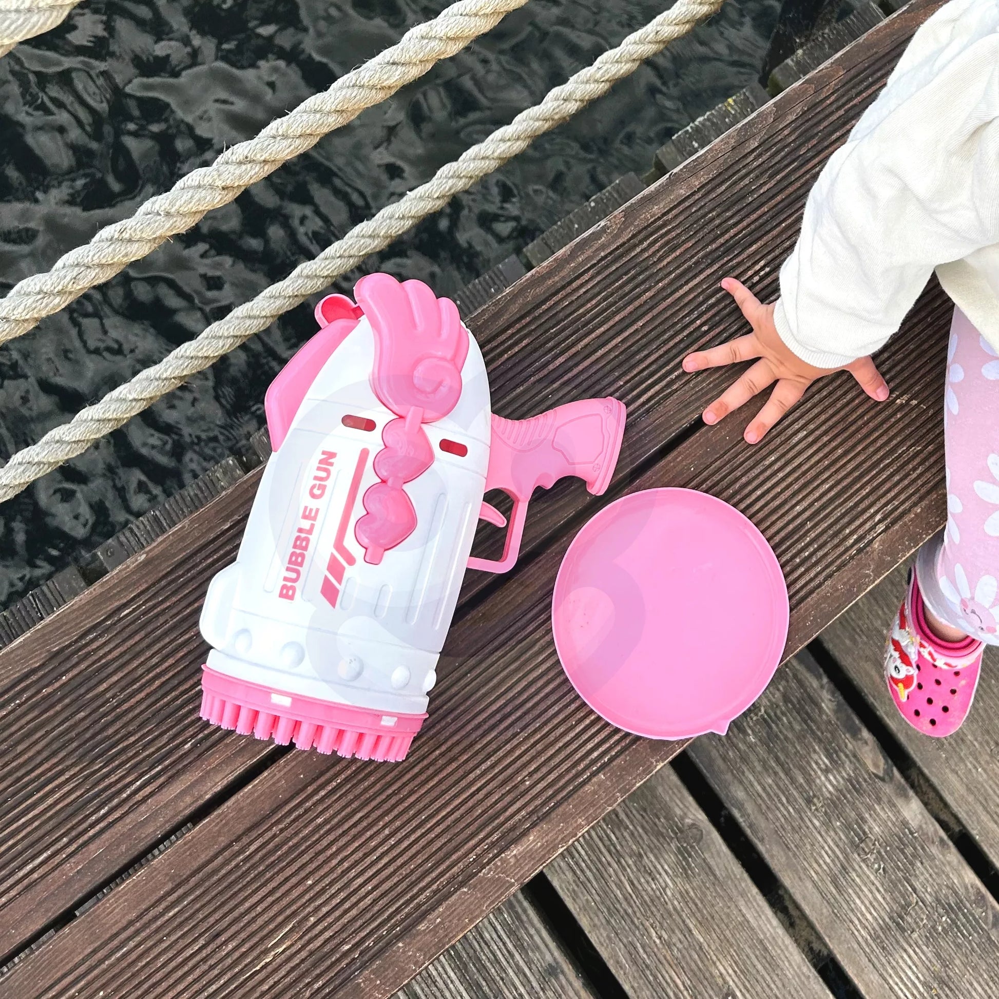 WOOPIE burbulinis pistoletas, 91 skylė, rožinis