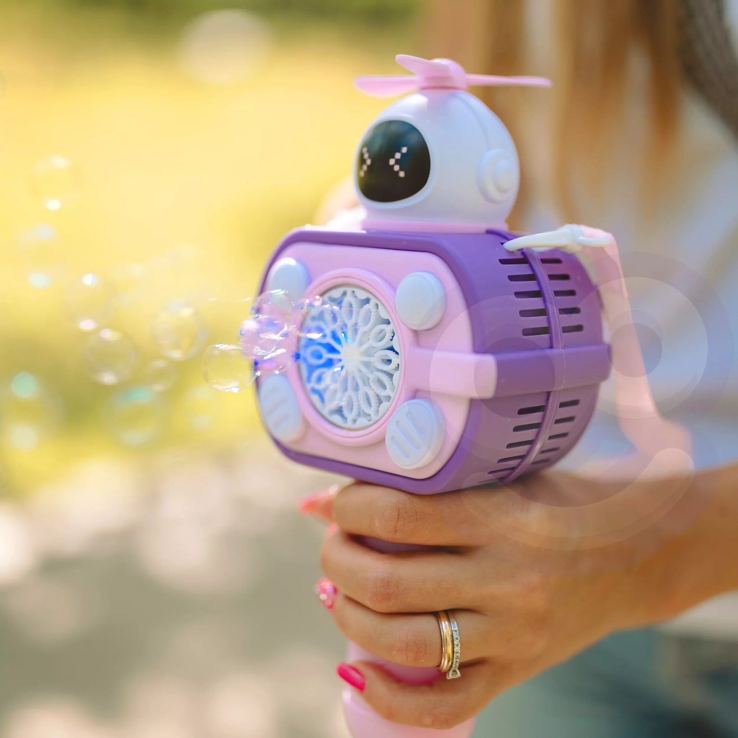 WOOPIE Astronauto burbulų aparatas rožinis