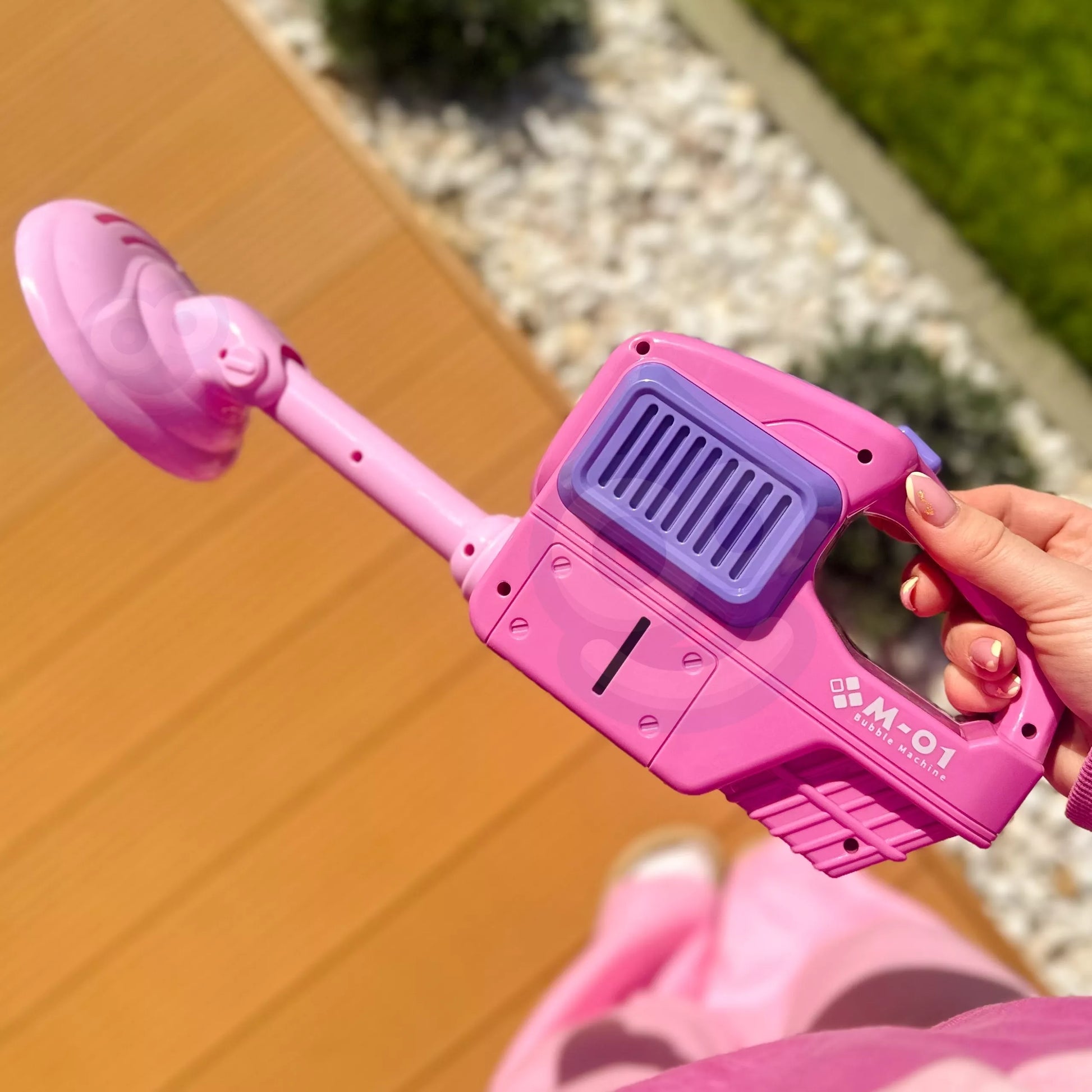 WOOPIE rankinė vejapjovė burbulinė rožinė