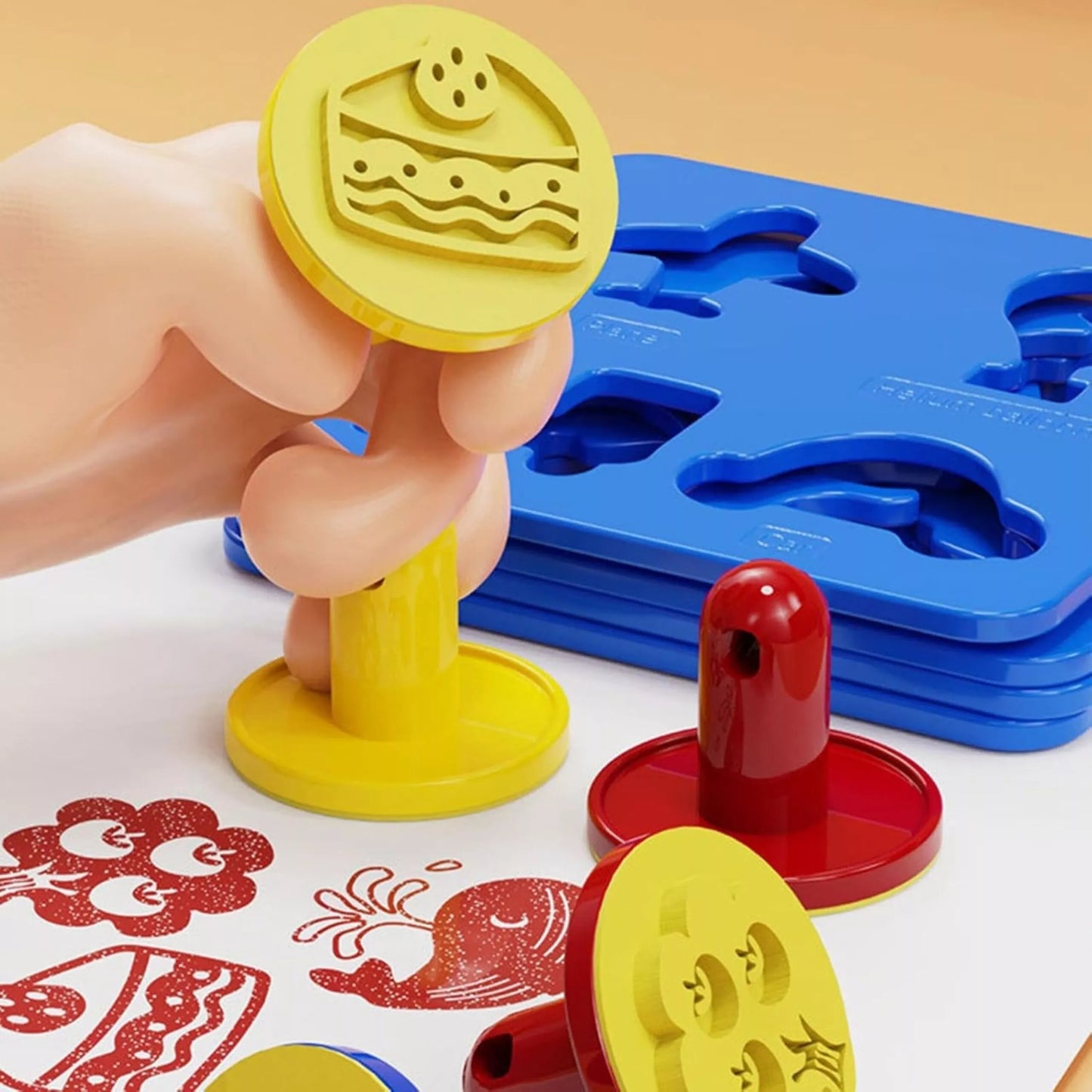 WOOPIE Vandens dažymo kilimėlis XXL 100x80cm Erdvė Mėlyna