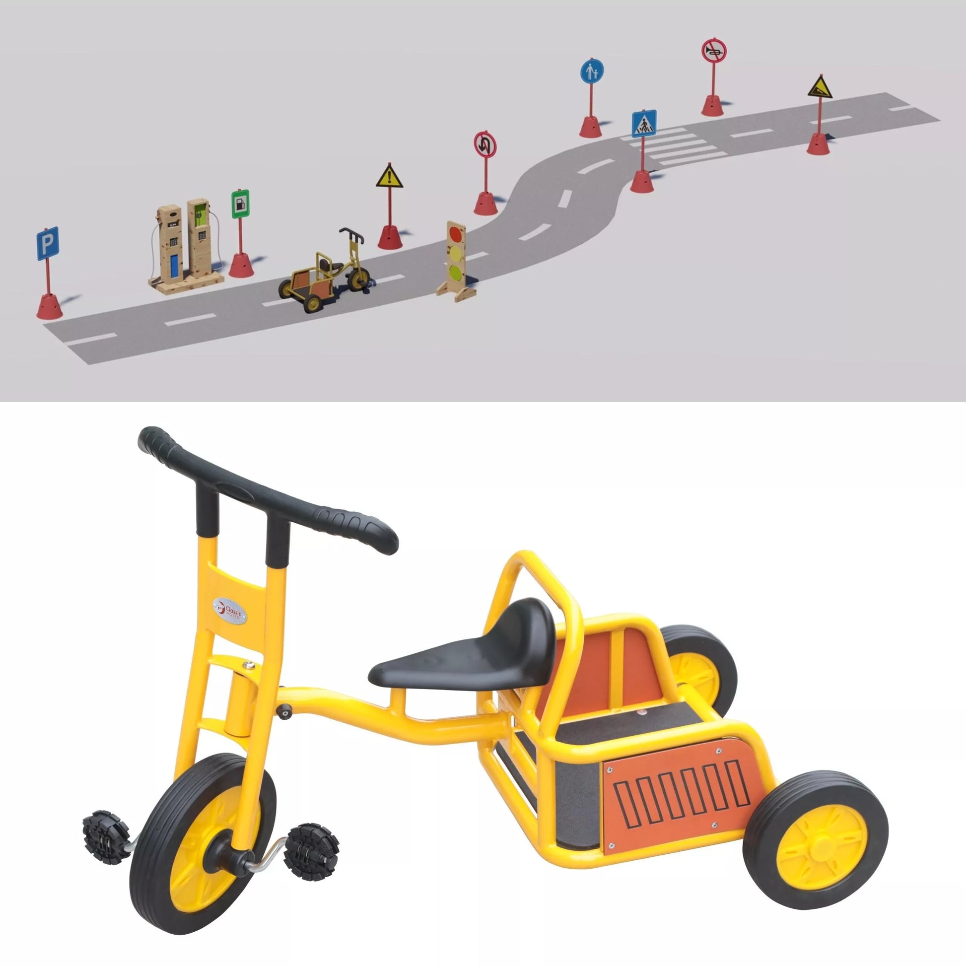 Classic World metalinis triratukas „Truck Tricycle“