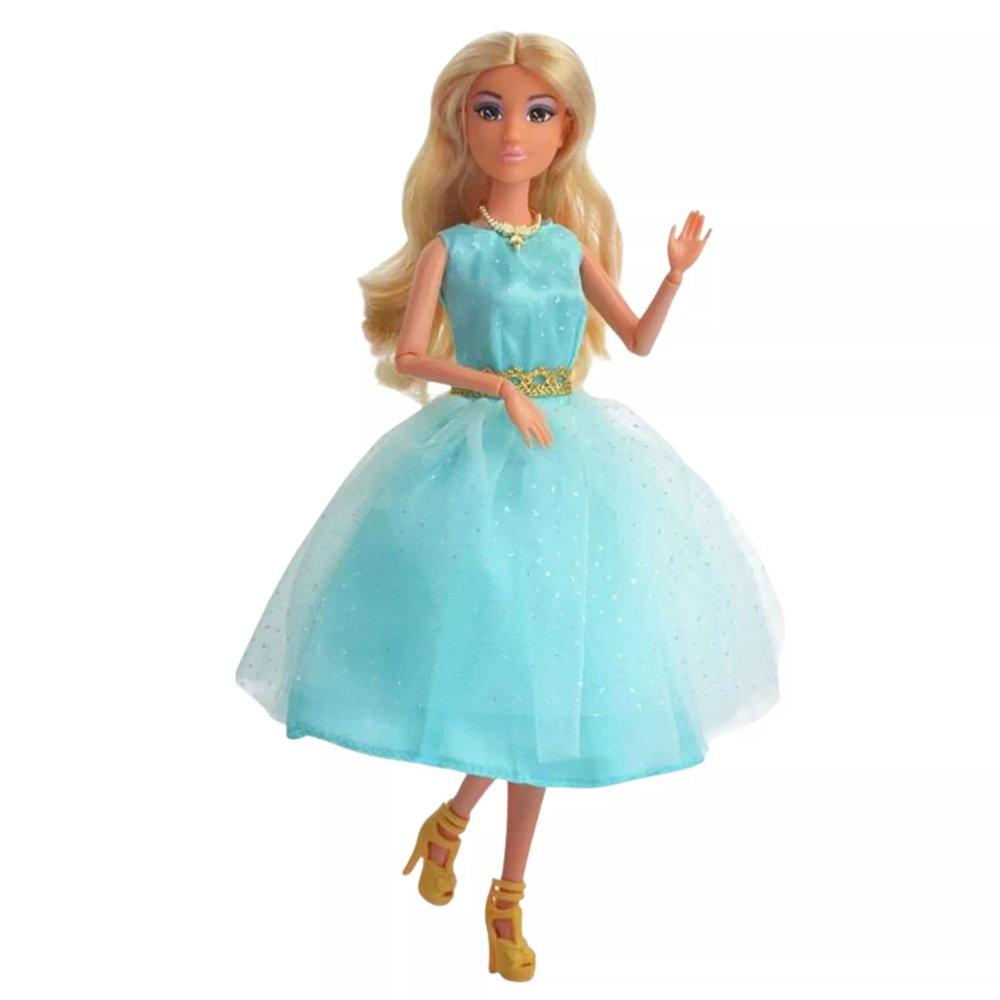 WOOPIE ROYAL Lėlė Lelija 30 cm Ilga Blondinė Plaukai Elegantiška Suknelė