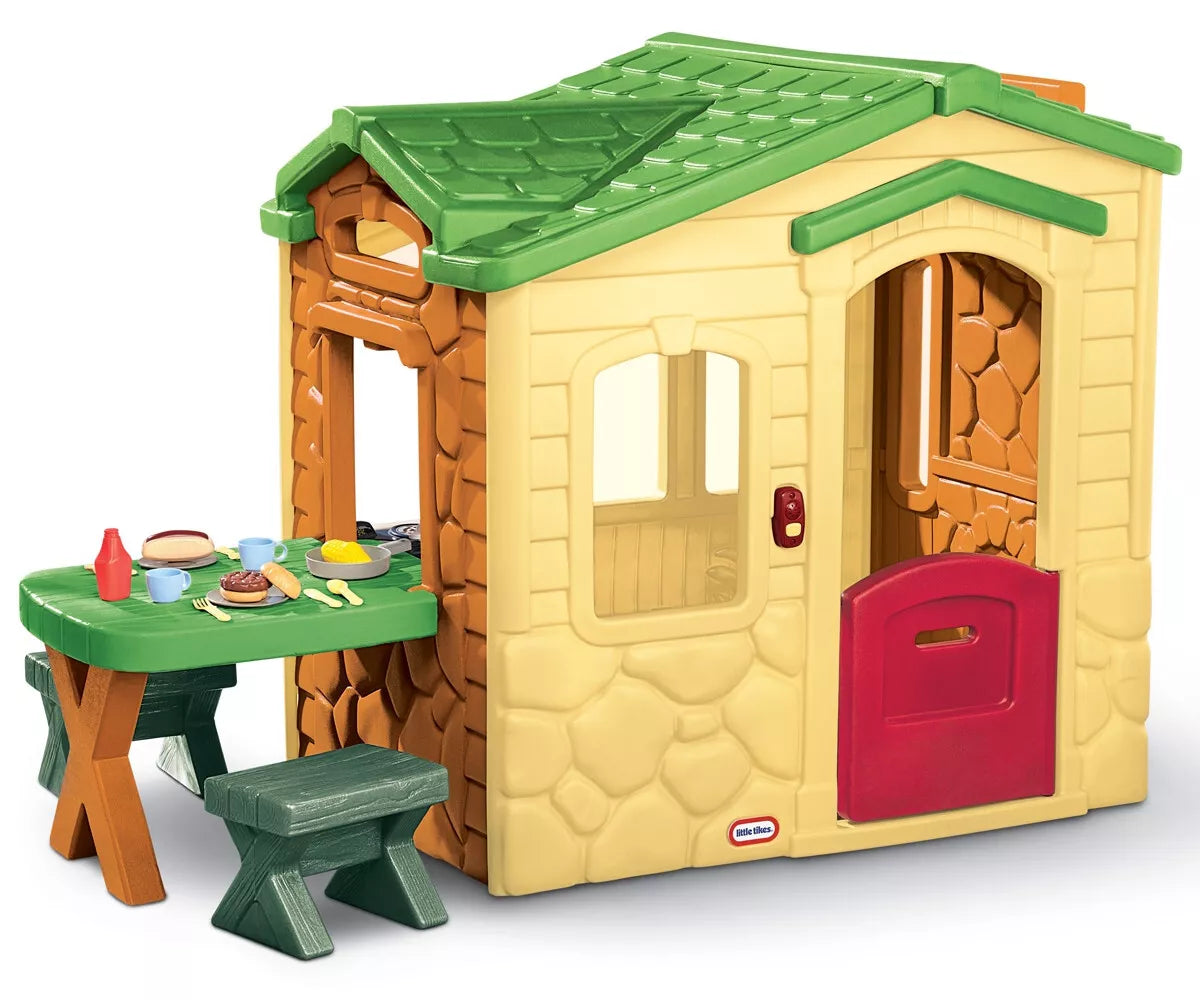 Little Tikes žaidimų namelis su virtuvėle, staliuku ir 19 priedų