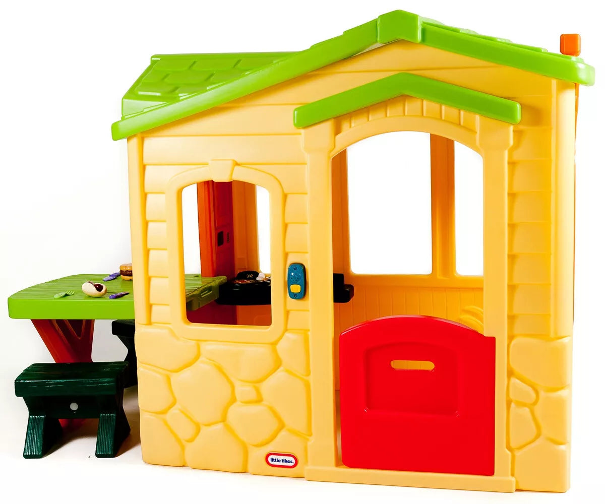 Little Tikes žaidimų namelis su virtuvėle, staliuku ir 19 priedų