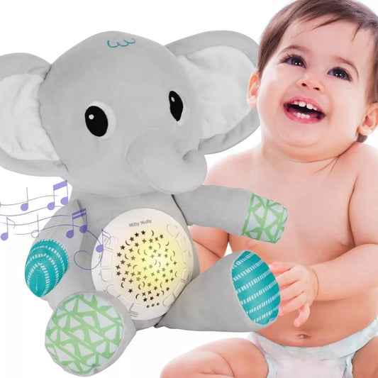 WOOPIE BABY Cuddly Dramblys Su Projektorius Ramesnis Miegas 12 Melodijos