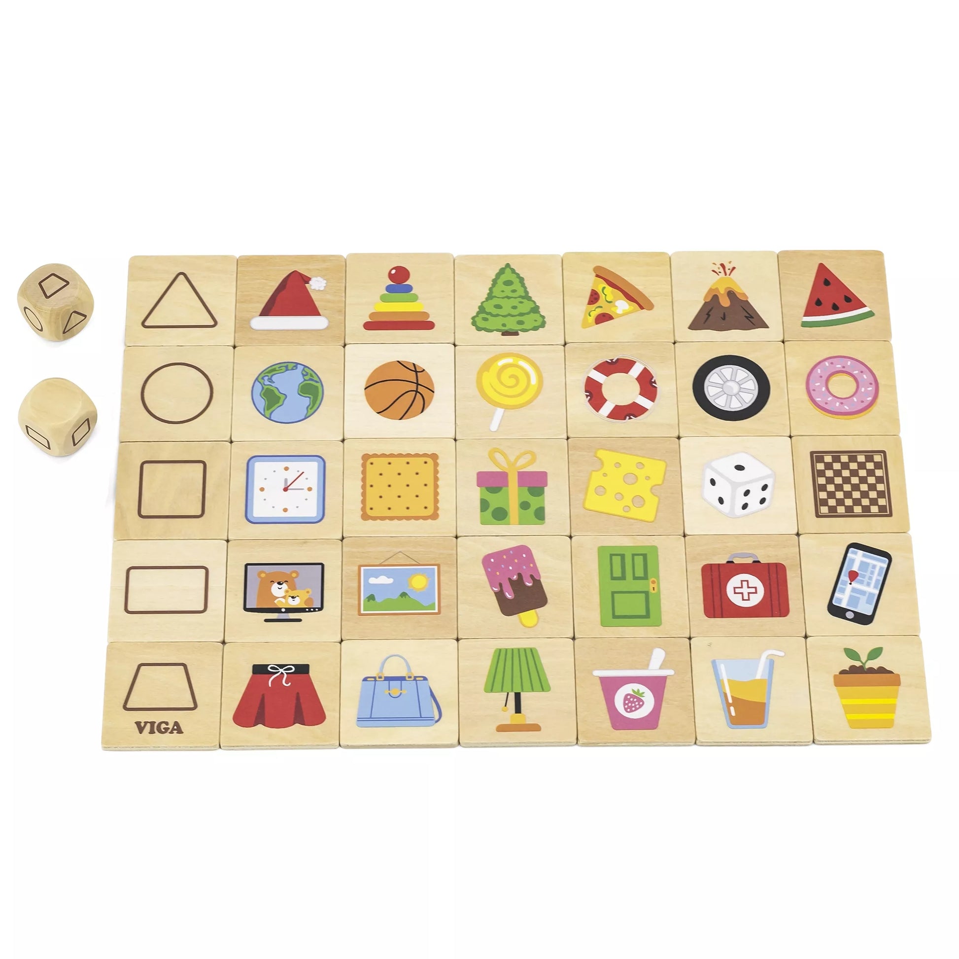 VIGA Edukacinis Žaidimas Medinės Dėlionės Rungtynių Formos 37 vnt.