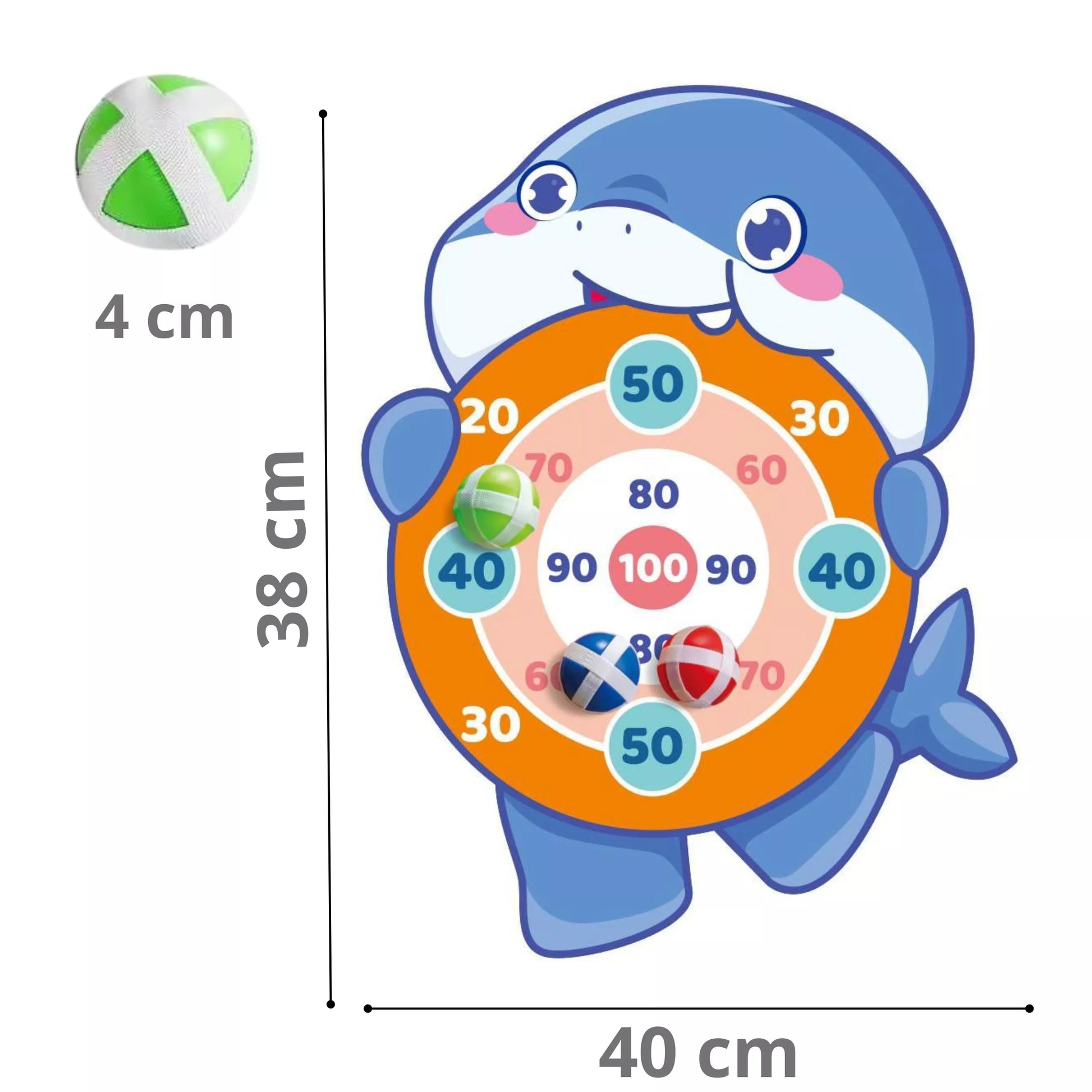 WOOPIE Velcro dartboard ryklių arkadinis žaidimas