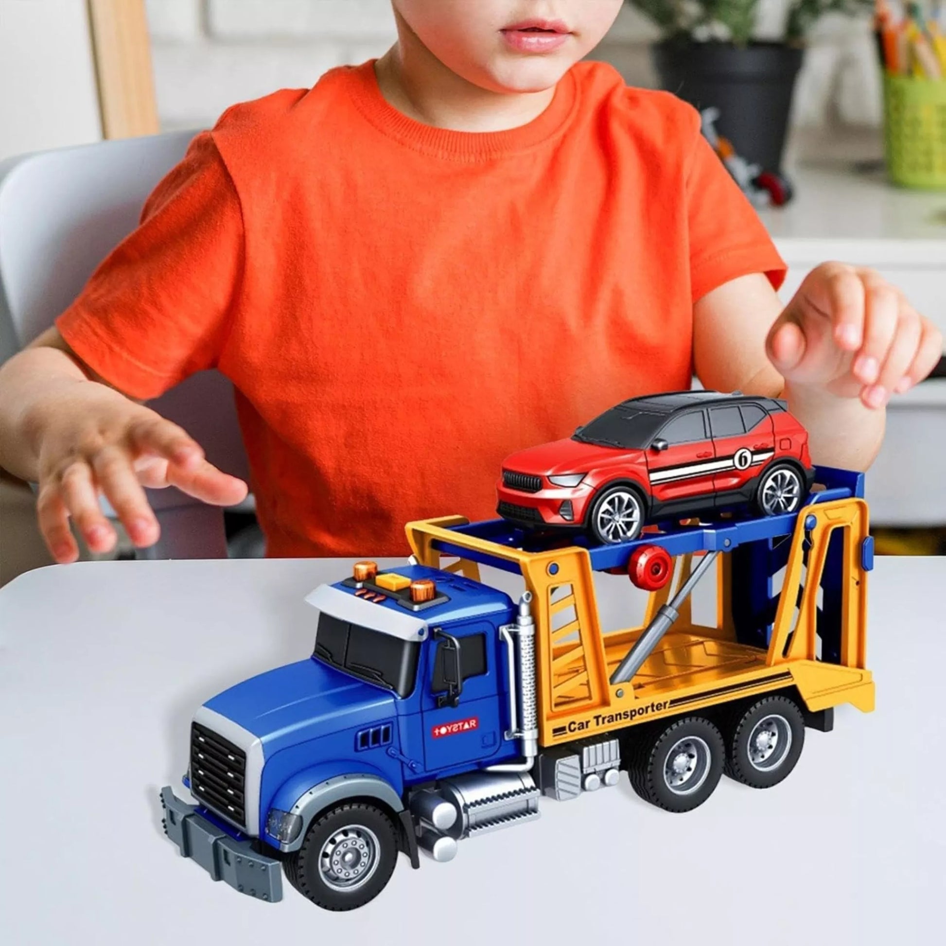 WOOPIE vilkiko vežimėlis su automobilio šviesos garsu