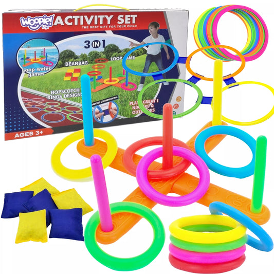 WOOPIE 3 viename „Serso Cornhole Hopscotch“ užmetimo rinkinys