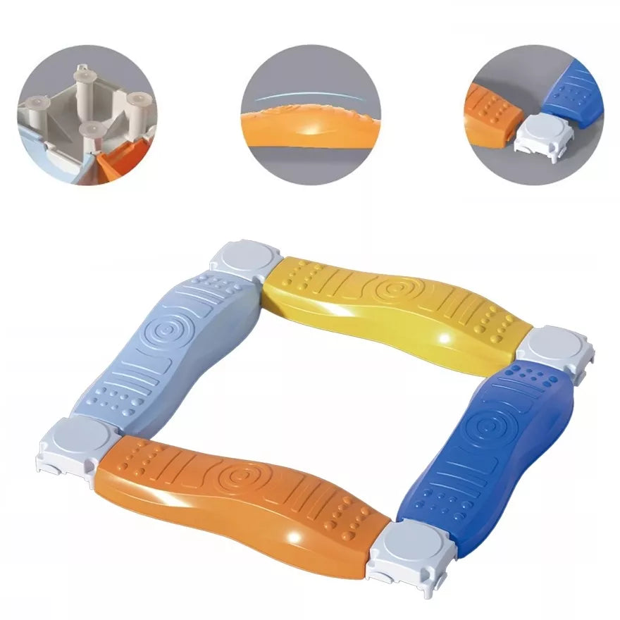 WOOPIE balansinės sijos modulinis takelis sensoriniam takui kvadratas