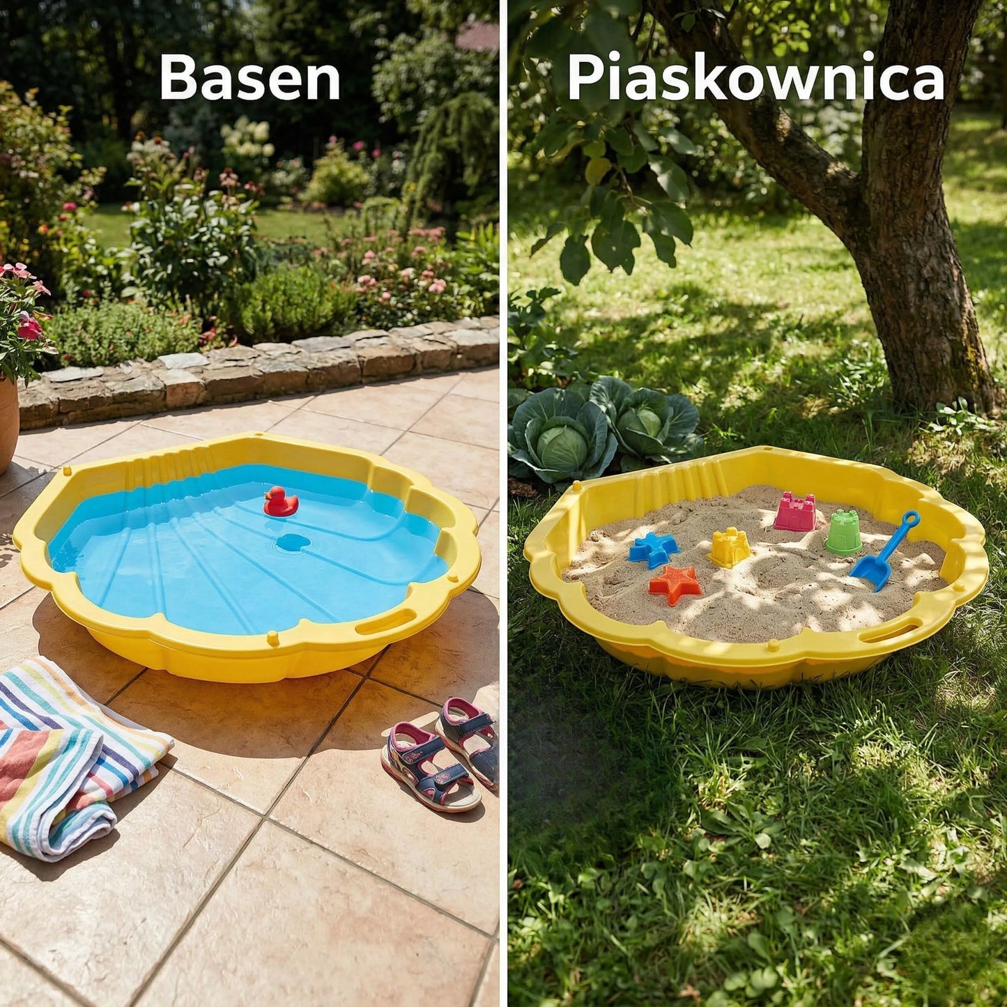 Woopie „SHELL“ dviejų dalių smėlio dėžė–baseinas