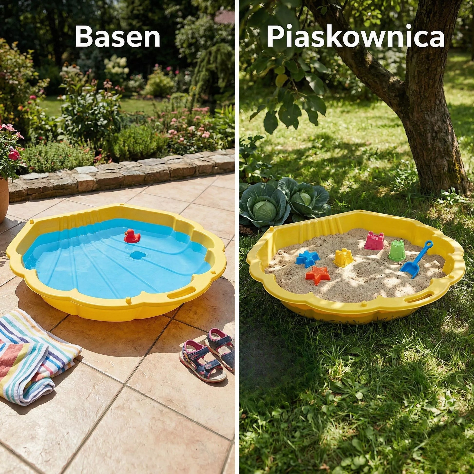 Woopie „SHELL“ dviejų dalių smėlio dėžė–baseinas