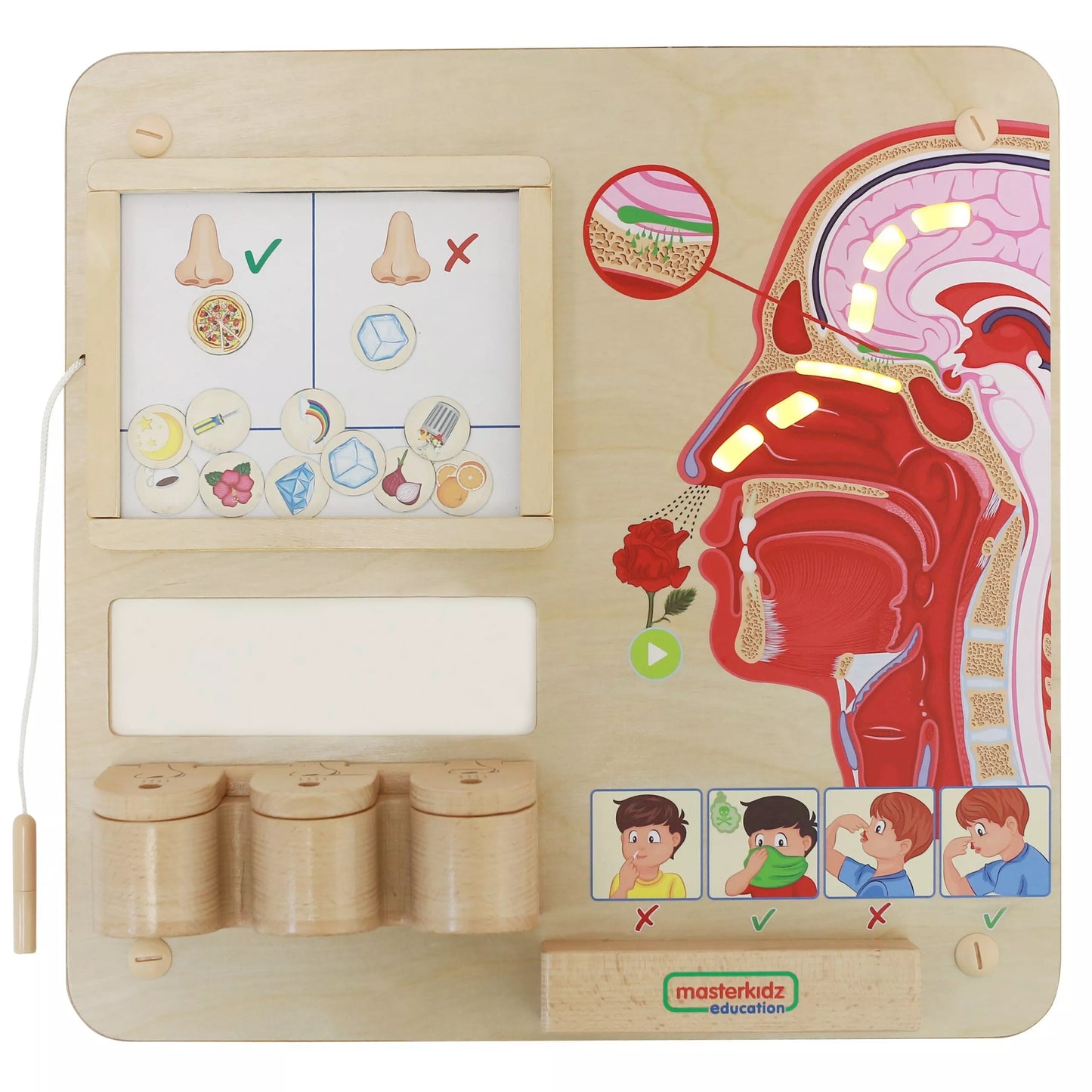 MASTERKIDZ Montessori Smell Sense Educational Board