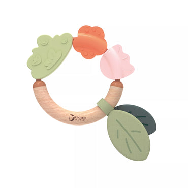 Classic World medinis barškutis–kramtukas kūdikiams