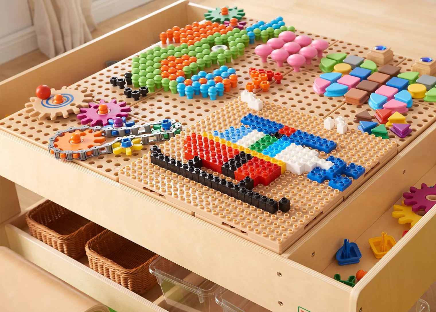 Masterkidz Buildable Base Plate – statybinių kaladėlių pagrindo plokštė STEM sienai