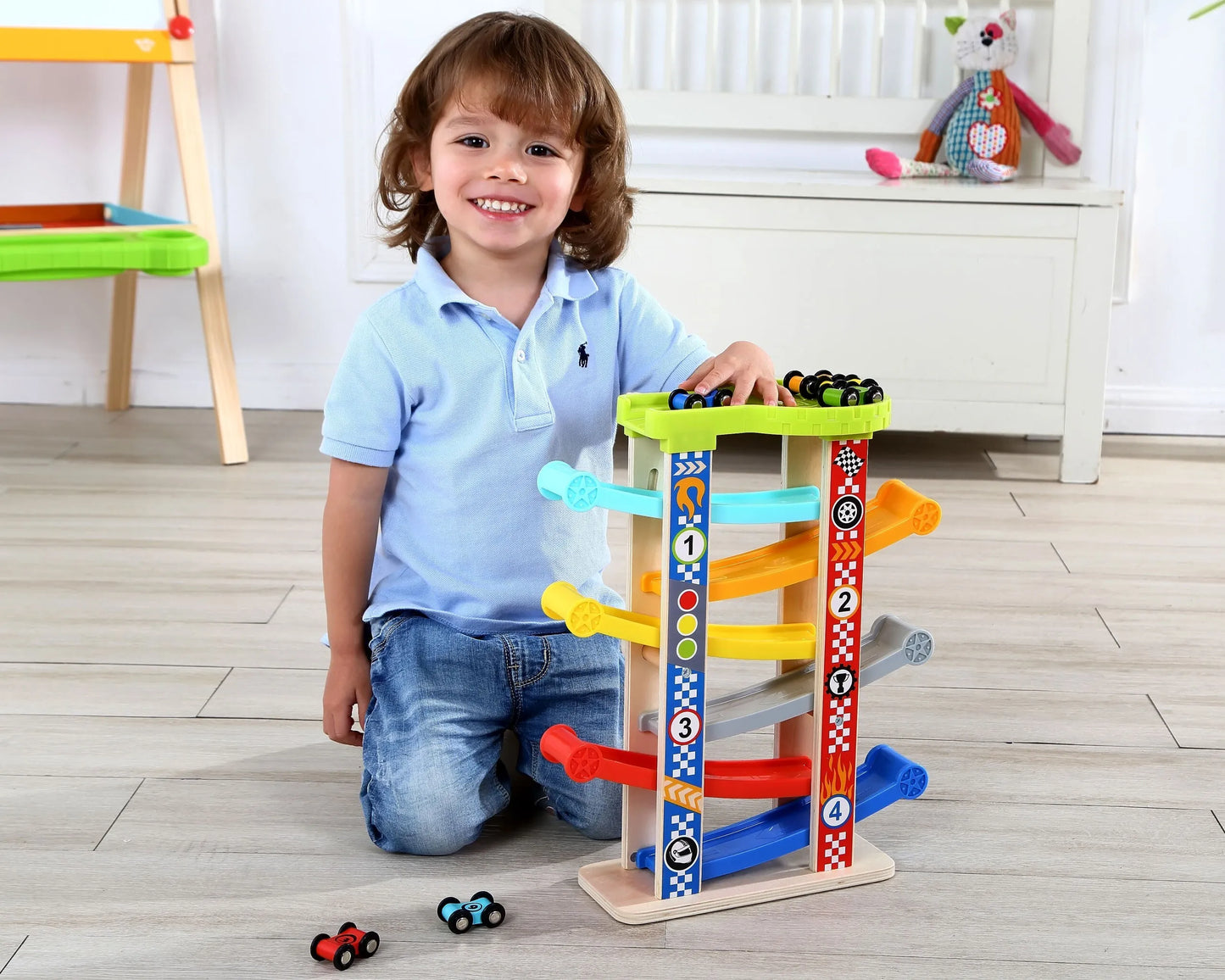TOOKY TOY spalvinga automobilių čiuožimo trasa