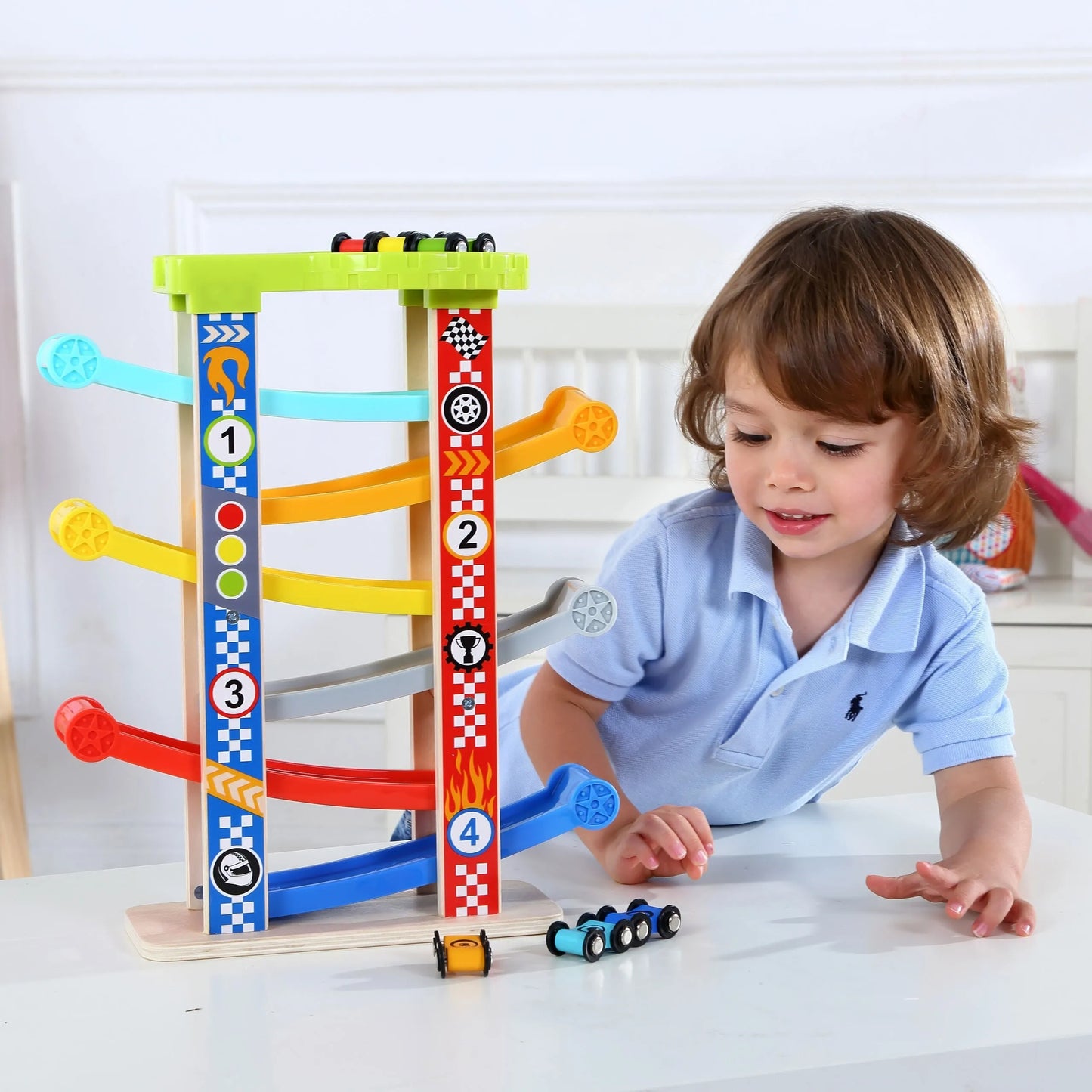TOOKY TOY spalvinga automobilių čiuožimo trasa