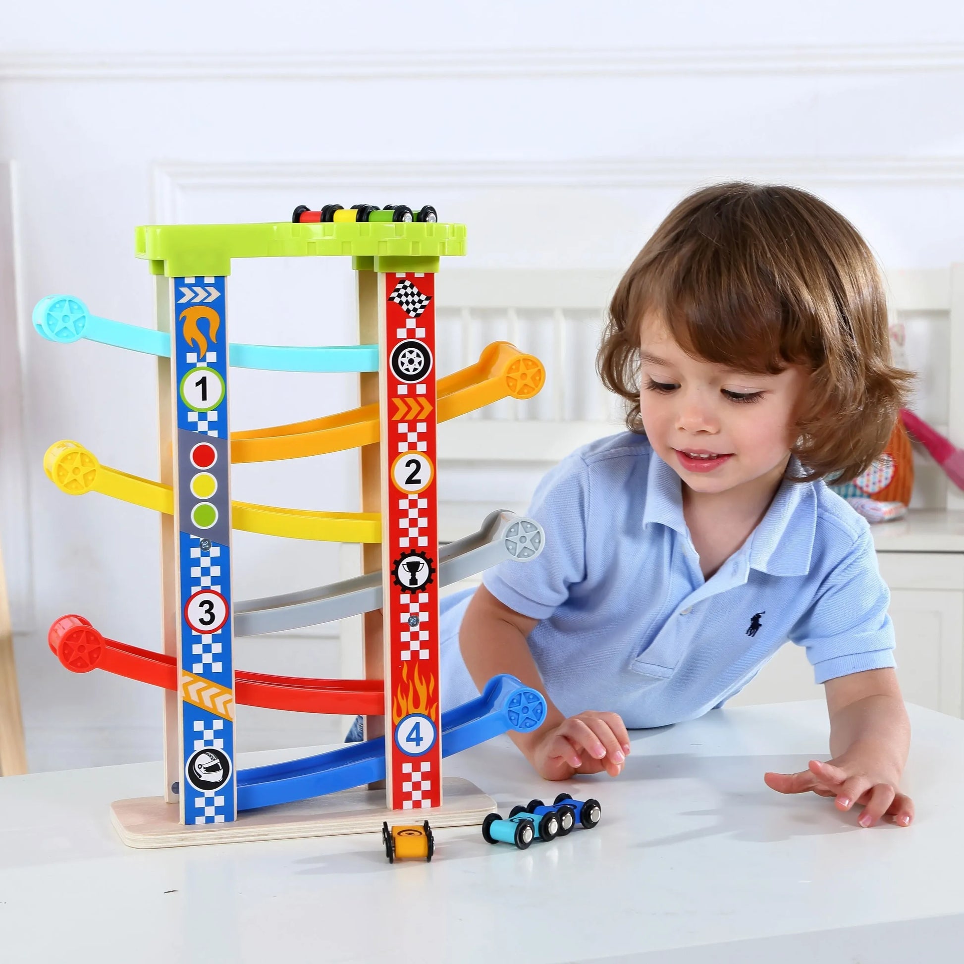 TOOKY TOY spalvinga automobilių čiuožimo trasa