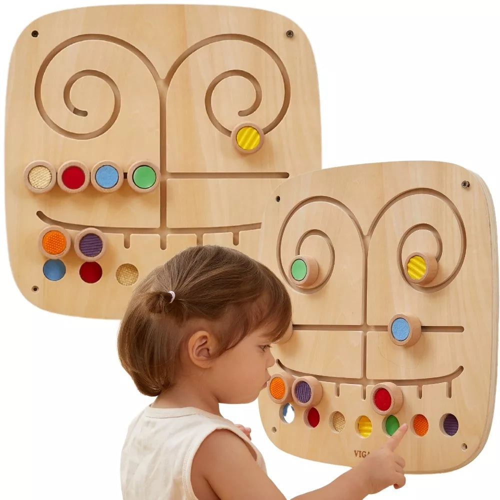 VIGA medinis manipuliacinis sensorinis labirintas, lietimo ir rungtynių lenta